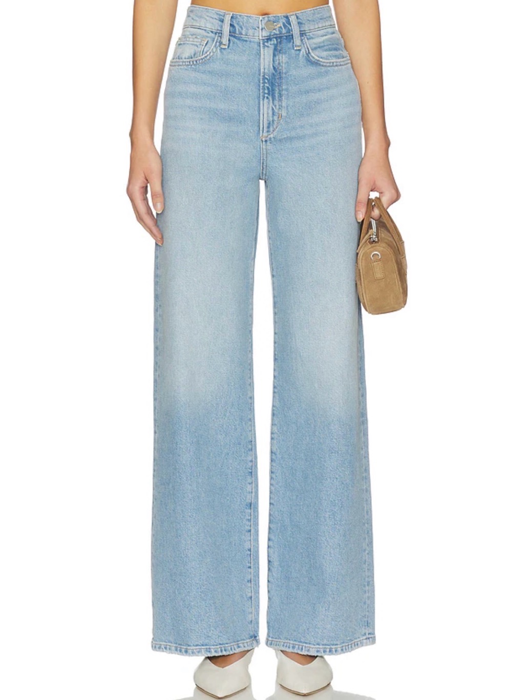 Weekday Light Blue High-Rise Wide Leg Jeans
